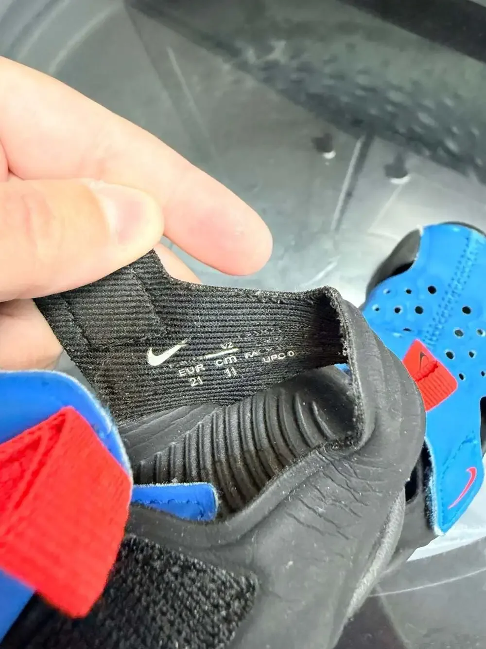 Nike Sunray Protect 2 Toddler Sandals Photo Blue Bright Crimson Black Size 5C